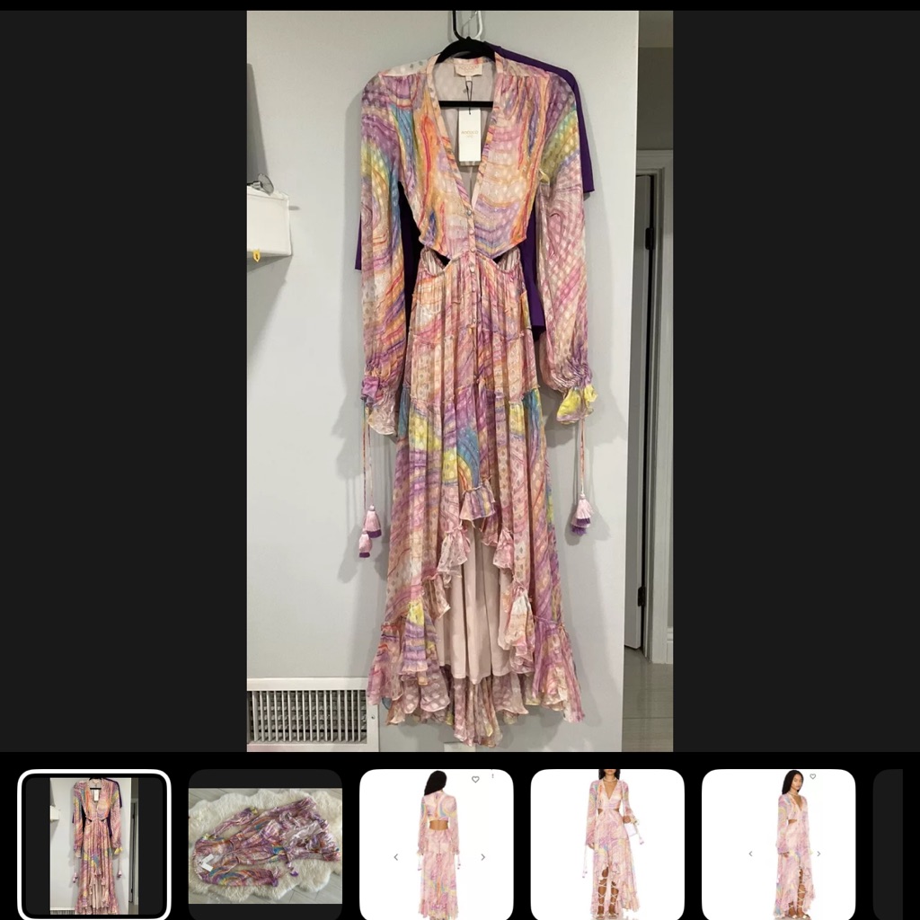 Rococo Sand Lilac Multi-Color Maxi Dress